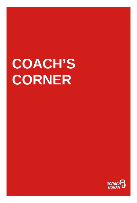 Coach’s Corner — book cover